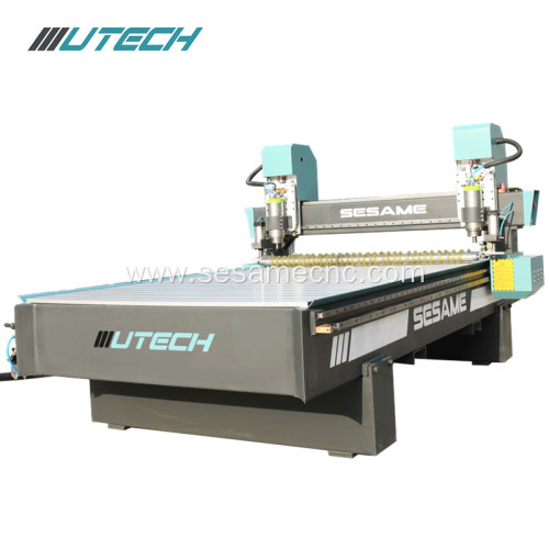 double spindle cnc metal engraving router machine